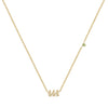 Basic Number Titanium Steel Plating 18k Gold Plated Necklace