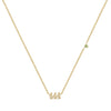 Casual Simple Style Number Stainless Steel Plating Inlay Zircon Gold Plated Pendant Necklace