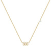 Basic Number Titanium Steel Plating 18k Gold Plated Necklace