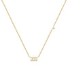 Casual Simple Style Number Stainless Steel Plating Inlay Zircon Gold Plated Pendant Necklace