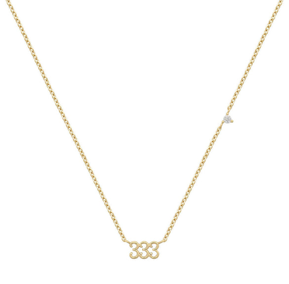 Basic Number Titanium Steel Plating 18k Gold Plated Necklace