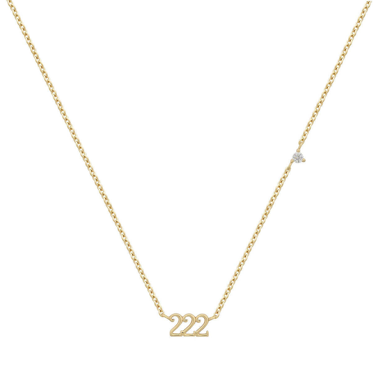 Basic Number Titanium Steel Plating 18k Gold Plated Necklace