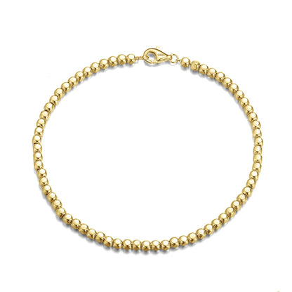 Simple Style Oval Sterling Silver Polishing Stripe Plating 18k Gold Plated White Gold Plated Silver Plated Bracelets