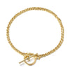 Simple Style T Shape Sterling Silver Toggle Plating Chain 14k Gold Plated Silver Plated Bracelets