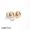 1 Pair Ig Style Water Droplets Plating Copper 18k Gold Plated Ear Studs