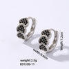 1 Pair Vintage Style Simple Style Heart Shape Plating Inlay Copper Zircon White Gold Plated Gold Plated Earrings