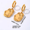 1 Pair Vintage Style Simple Style Irregular Polishing Plating Titanium Steel Gold Plated Silver Plated Drop Earrings