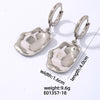 1 Pair Vintage Style Simple Style Irregular Polishing Plating Titanium Steel Gold Plated Silver Plated Drop Earrings