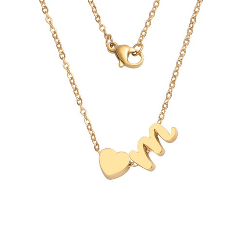 Fashion Letter Stainless Steel Necklace