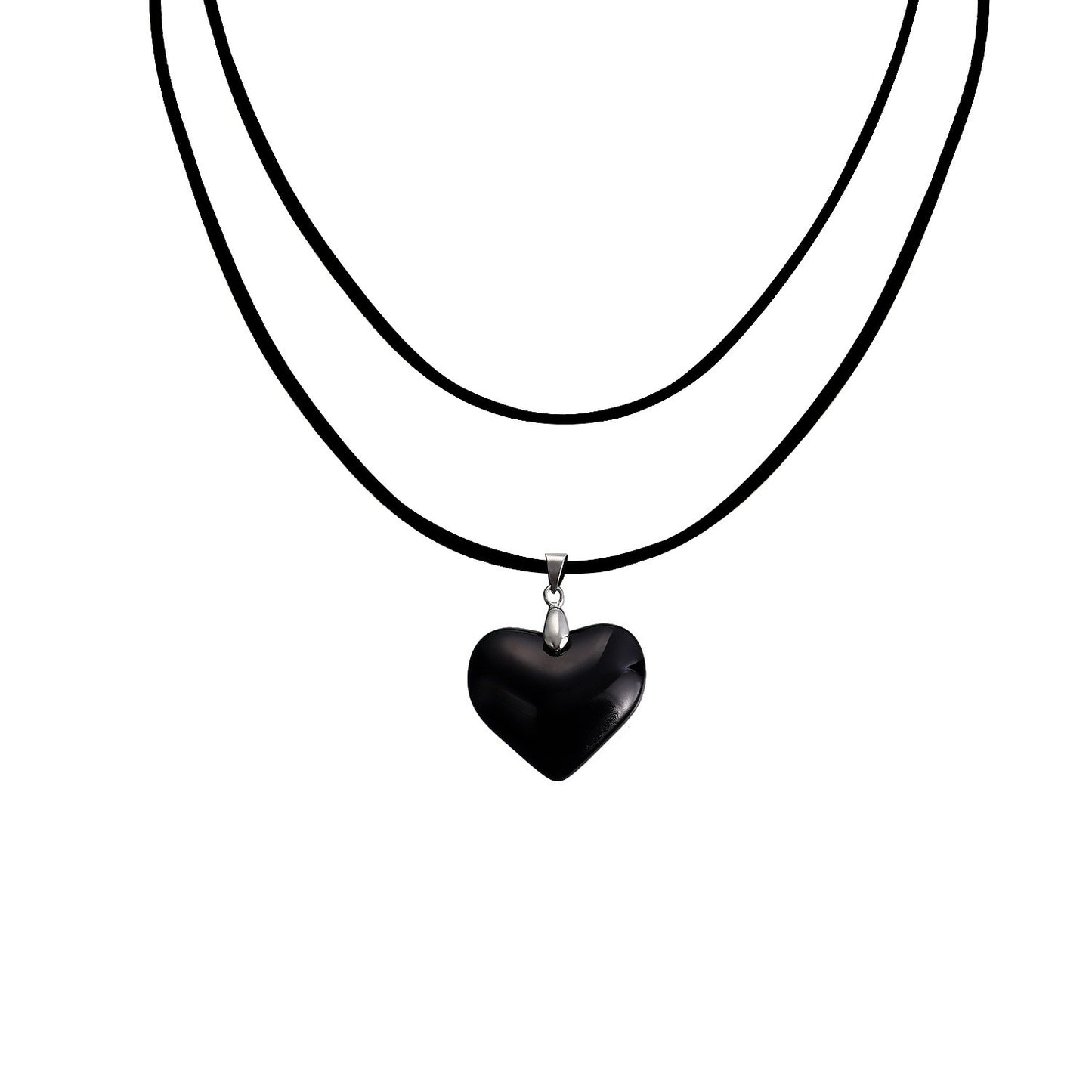 Simple Style Heart Shape Alloy Plating Women's Choker