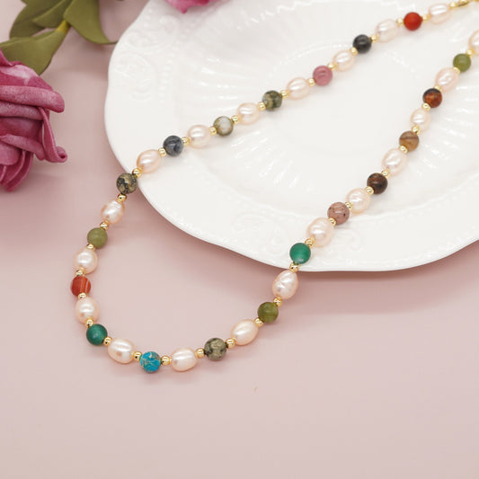 Bohemian Geometric Freshwater Pearl Necklace In Bulk