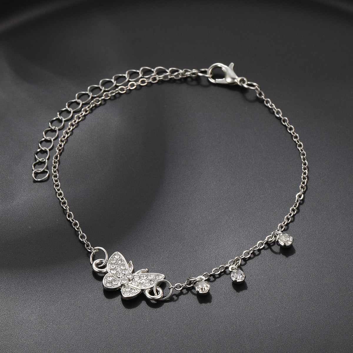 Basic Butterfly Alloy Women's Anklet