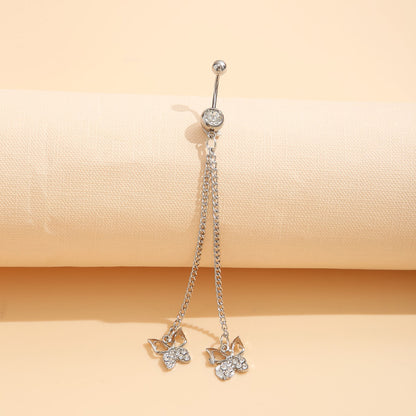 Streetwear Heart Shape Metal Belly Ring