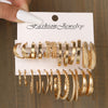 1 Set Ig Style Simple Style Circle Plating Inlay Alloy Rhinestones Earrings