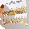 1 Set Ig Style Simple Style Circle Plating Inlay Alloy Rhinestones Earrings