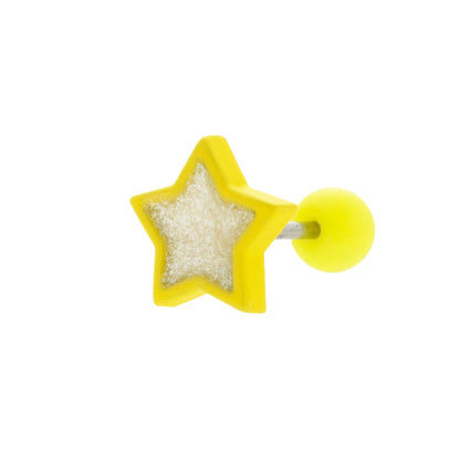 1 Piece Japanese Style Sweet Star Plating Inlay Stainless Steel Zircon 18k Gold Plated Ear Studs