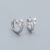 1 Pair Ig Style Bow Knot Plating Sterling Silver Ear Clip