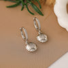 1 Pair Simple Style Commute Moon Heart Shape Plating Inlay Copper Zircon 18k Gold Plated Earrings