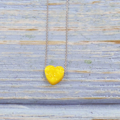 Simple Style Heart Shape Resin Women's Necklace