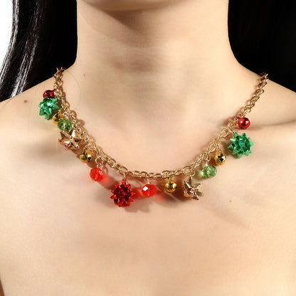 Vintage Style Flower Bell Alloy Plating Christmas Women's Jewelry Set