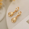 1 Pair Simple Style Classic Style Geometric Heart Shape Plating Inlay Copper Zircon 18k Gold Plated Drop Earrings