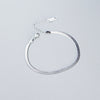 Simple Style Solid Color Sterling Silver Plating Bracelets