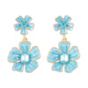 1 Pair Modern Style Sweet Simple Style Flower Alloy Drop Earrings