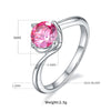 Elegant Classic Style Round Sterling Silver Gra Plating Inlay Moissanite White Gold Plated Rings