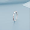 Simple Style Letter Copper Plating Open Rings