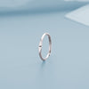 Simple Style Letter Copper Plating Open Rings