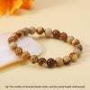 Retro Simple Style Round Natural Stone Beaded Bracelets