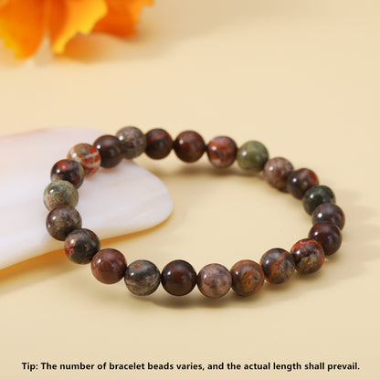 Retro Simple Style Round Natural Stone Beaded Bracelets