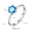 Shiny Round Sterling Silver Gra Plating Inlay Moissanite Rhodium Plated Silver Plated Rings