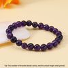 Simple Style Round Natural Stone Beaded Bracelets