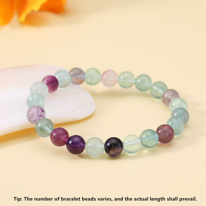 Simple Style Round Natural Stone Beaded Bracelets