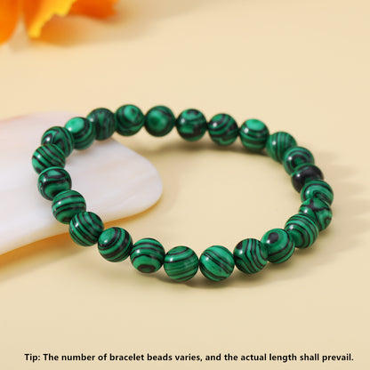 Casual Round Natural Stone Beaded Bracelets