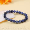 Simple Style Round Natural Stone Beaded Bracelets