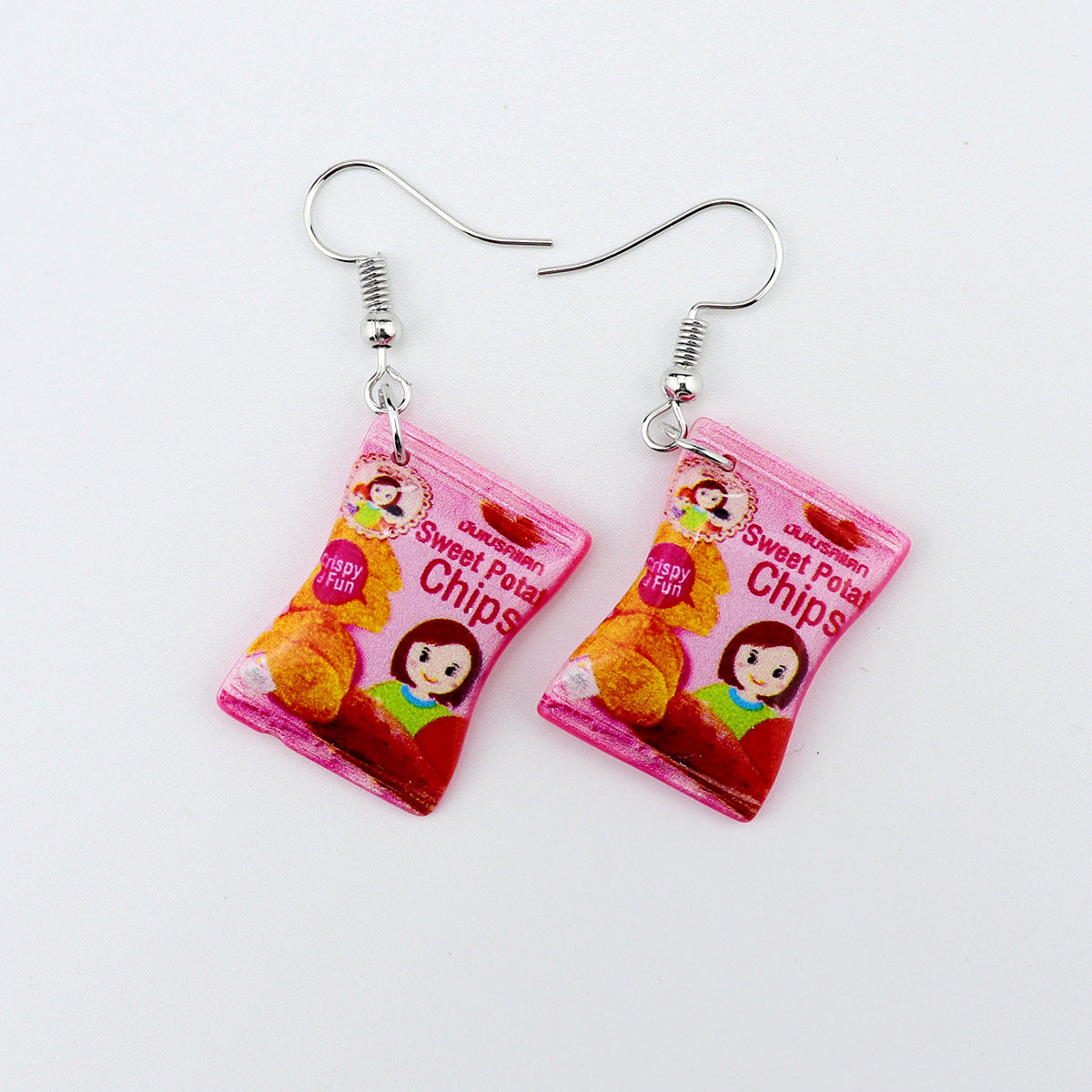 1 Pair Simple Style Cartoon Plastic Resin Drop Earrings