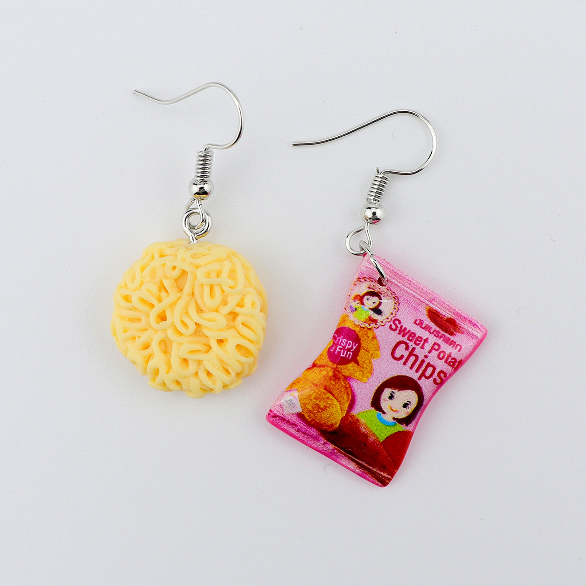 1 Pair Simple Style Cartoon Plastic Resin Drop Earrings