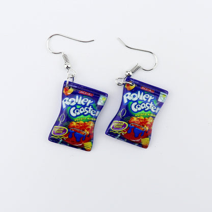 1 Pair Simple Style Cartoon Plastic Resin Drop Earrings