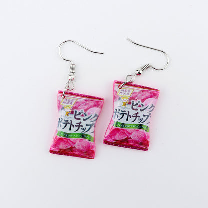 1 Pair Simple Style Cartoon Plastic Resin Drop Earrings