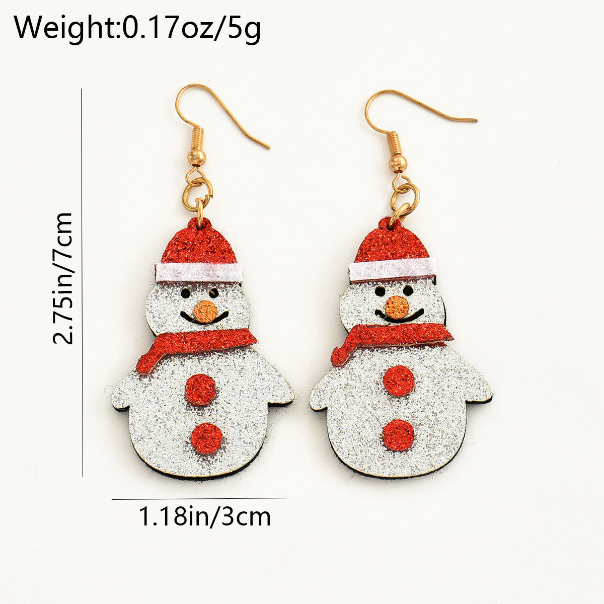 Cartoon Style Santa Claus Cloth Epoxy Christmas Kid's Earrings