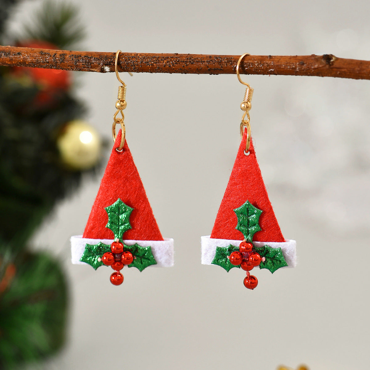 Cartoon Style Santa Claus Cloth Epoxy Christmas Kid's Earrings