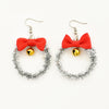 Cartoon Style Santa Claus Cloth Epoxy Christmas Kid's Earrings