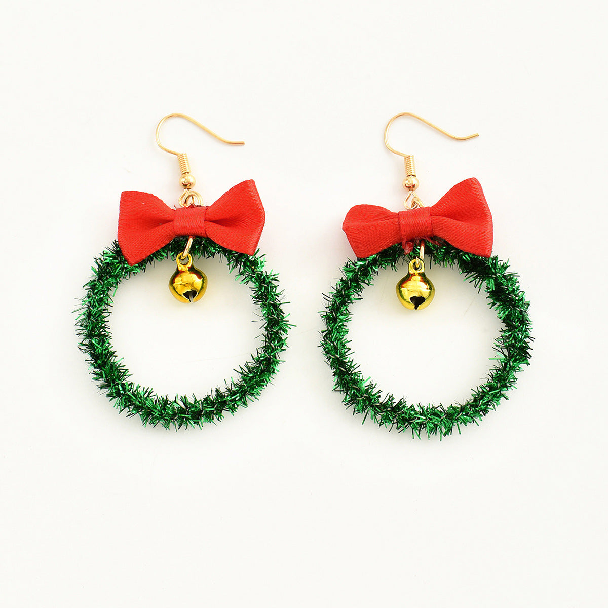 Cartoon Style Santa Claus Cloth Epoxy Christmas Kid's Earrings