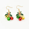 Cartoon Style Santa Claus Cloth Epoxy Christmas Kid's Earrings