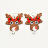 Cartoon Style Santa Claus Cloth Epoxy Christmas Kid's Earrings