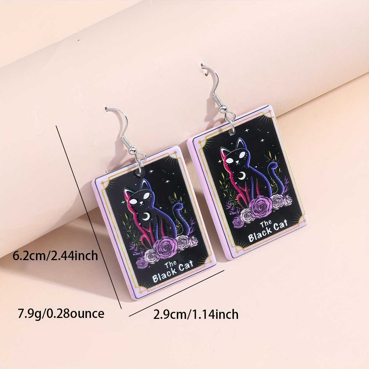 Classic Style Letter Arylic Epoxy Girl's Drop Earrings