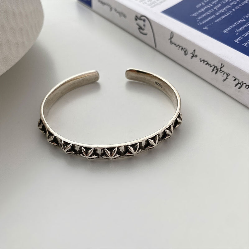 Basic Simple Style Geometric Thai Silver Plating Women's Bangle