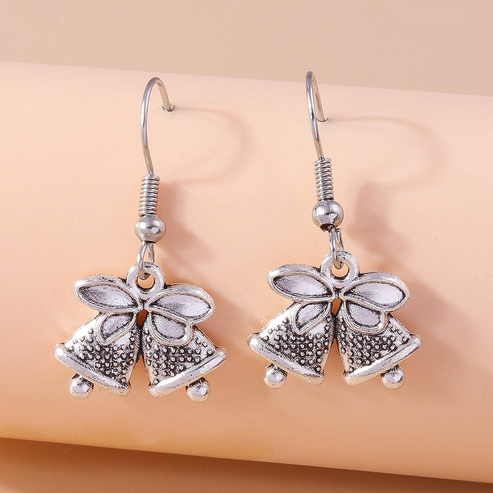 1 Pair Casual Streetwear Christmas Tree Snowflake Zinc Alloy Drop Earrings